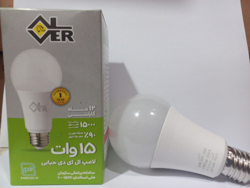 لامپ حبابی15وات led