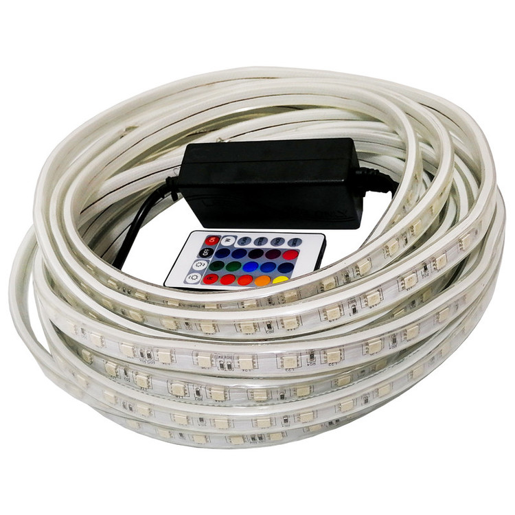 ریسه ۵۰۵۰ smd هفت رنگ مدل RGB دو سال گارانتی تعویض